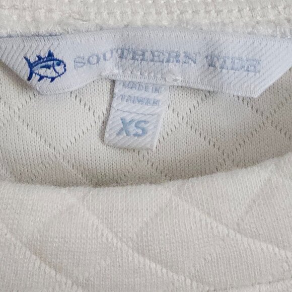 !!!NWT!!! Women's Southern Tide White Textured Dress, XS - Picture 2 of 10